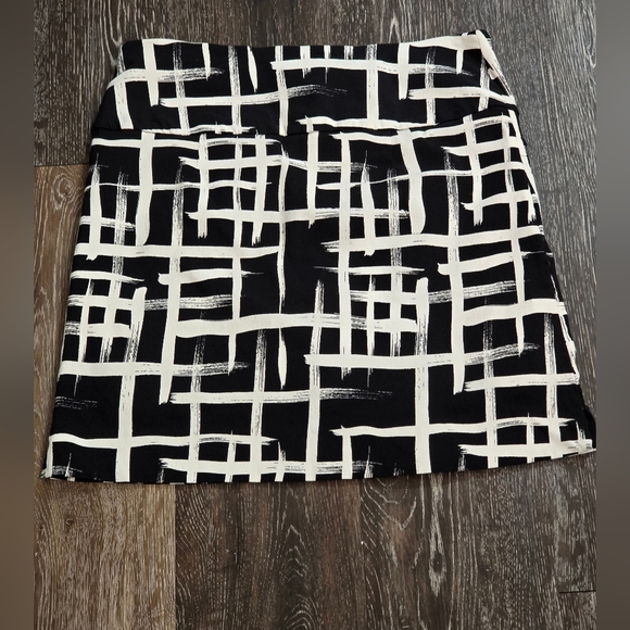 S.C. & Co. Skort Black White Check Athleisure size M new no tag - Picture 6 of 8